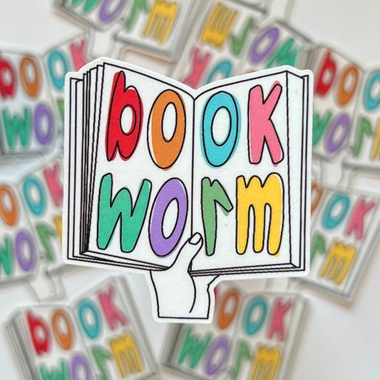 Book Worm sticker