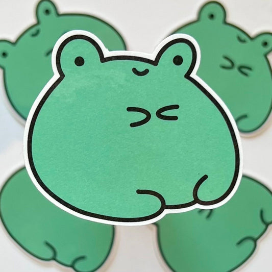 Bubbers the Frog sticker