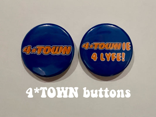 4*TOWN pin back buttons