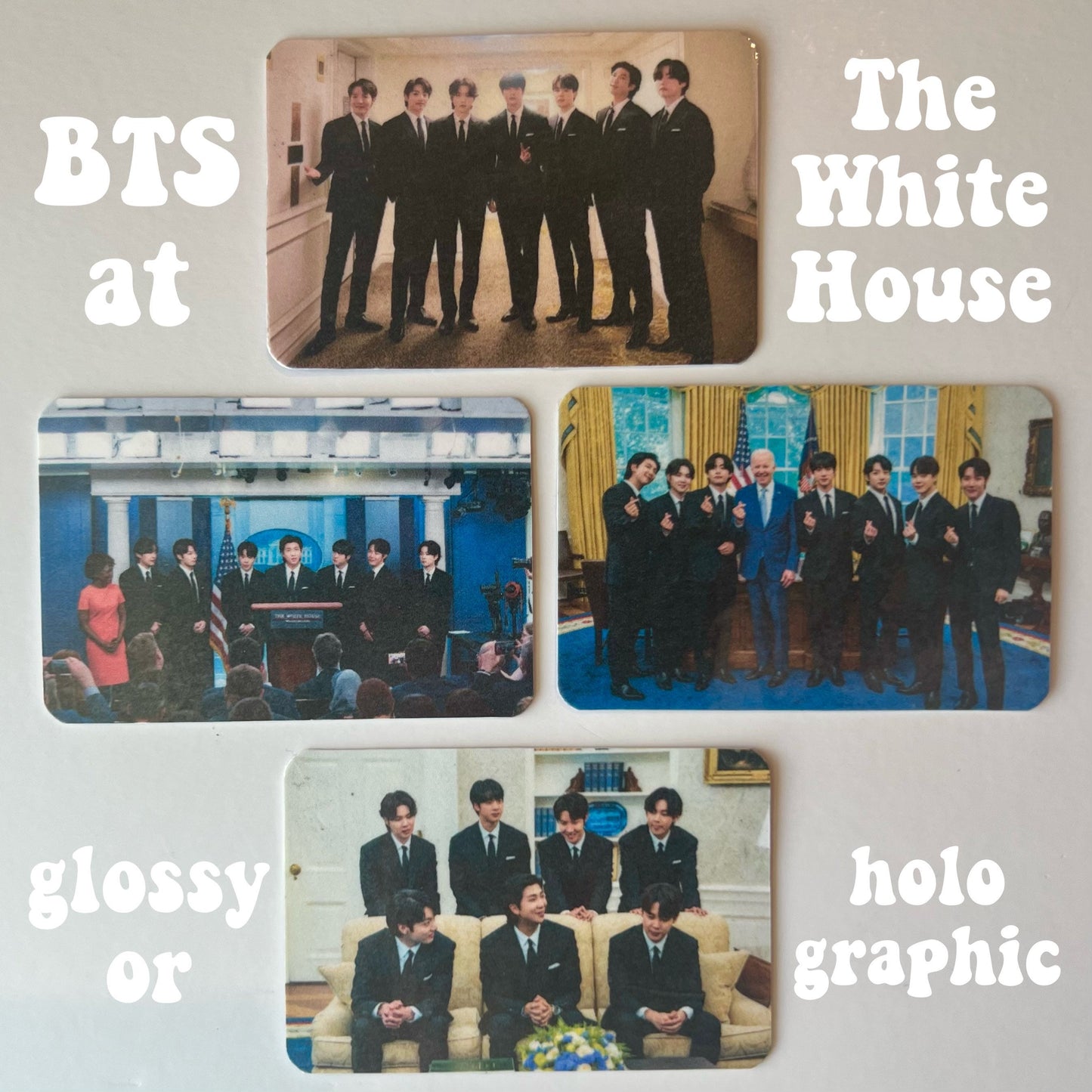 BTS at The White House photocards